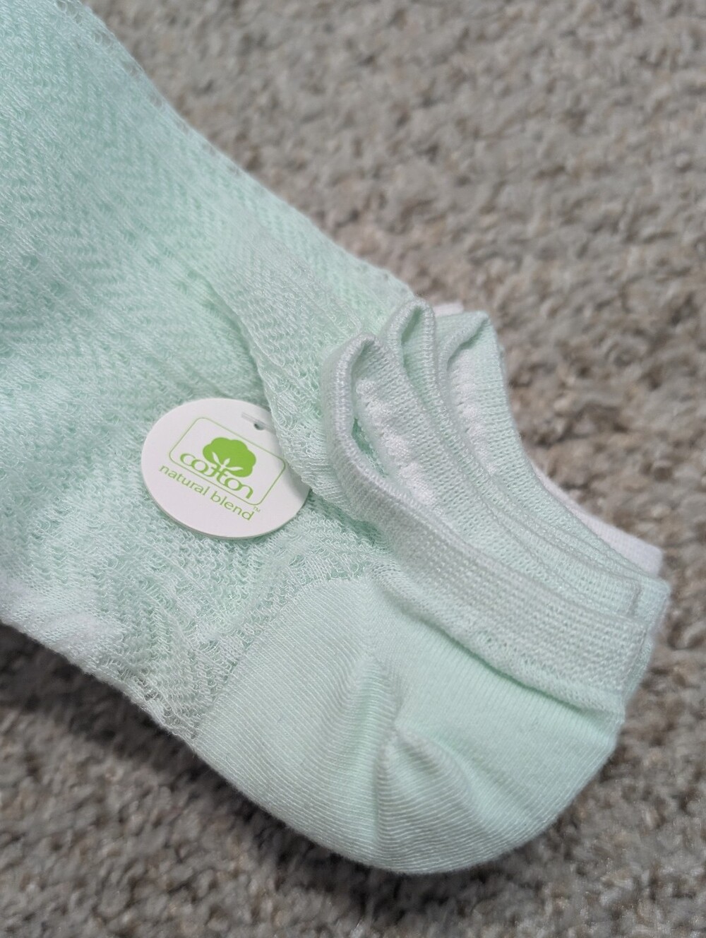 Sam Edelman Lace Cotton No Show Ankle Socks (6 Pairs) - Picture 4 of 6